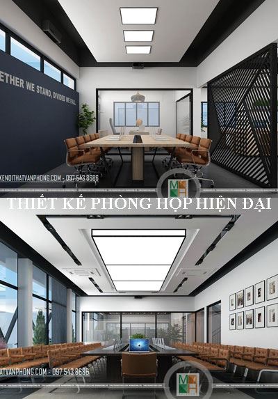 Thiết kế phòng họp hiện đại mẫu 07